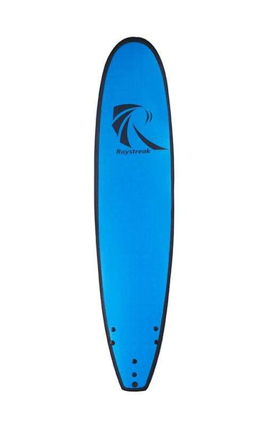 Beyoung surf Blue Raystreak Rip Tide Mal Foam Surfboard 8'2